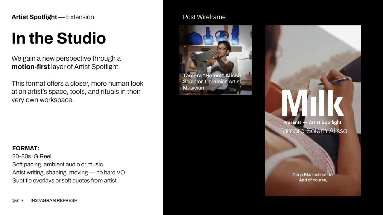 Milk Instagram Playbook, slide 17 of 39